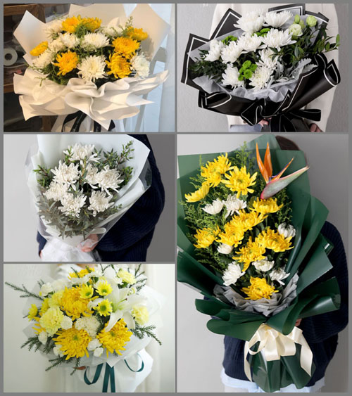 广东梅州市蕉岭县广福镇西山村白事花束代送